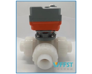 电动塑料三通球阀